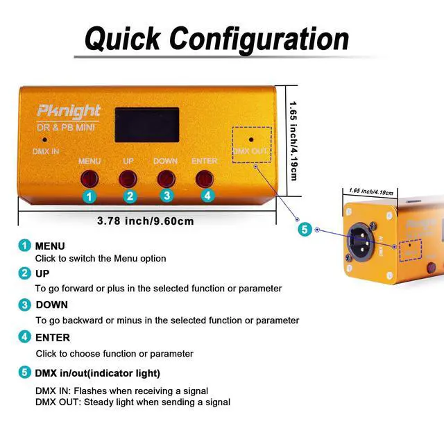 Alt view image 6 of 7 - DMX Recorder and Playback Controller 1 universe DR & PB MINI