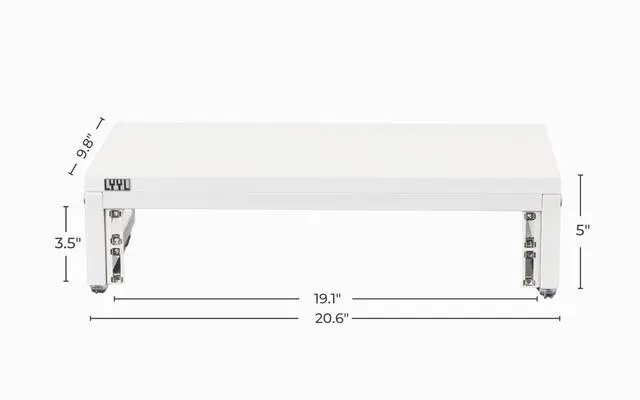Alt view image 3 of 3 - Desktop Rack Stand 2U, Rack for Audio Equipment and Stand for Speaker or Display