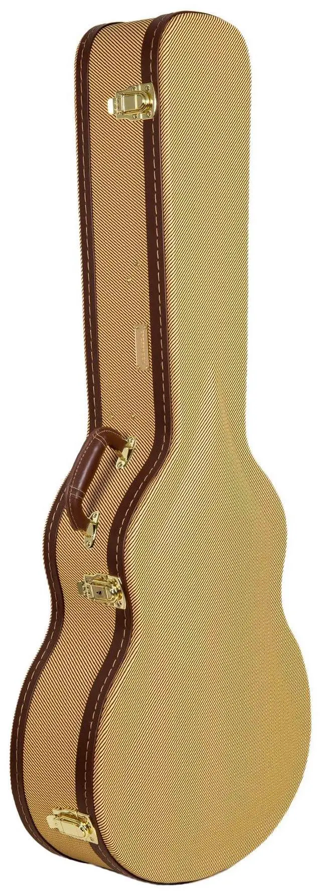 Main image of Wooden Guitar Case for 14-Fret L-00, Martin CEO, Taylor GC, Yamaha AC/LS | Locking Latch, Storage Compartment Vinyl Tweed (CRW620-L00TW)