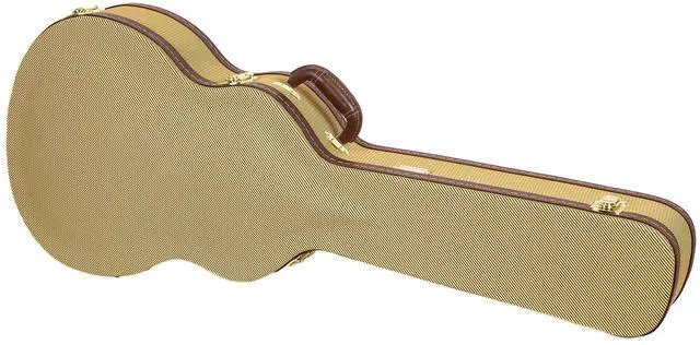 Alt view image 3 of 7 - Wooden Guitar Case for 14-Fret L-00, Martin CEO, Taylor GC, Yamaha AC/LS | Locking Latch, Storage Compartment Vinyl Tweed (CRW620-L00TW)