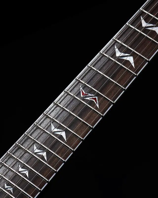 Alt view image 6 of 6 - WestCreek RACER Solid Body Electric Guitar | Double Cut guitar, Rounded End Frets, Bone nut, Rosewood Fingerboard, Mahogany Body (Matte Purple)