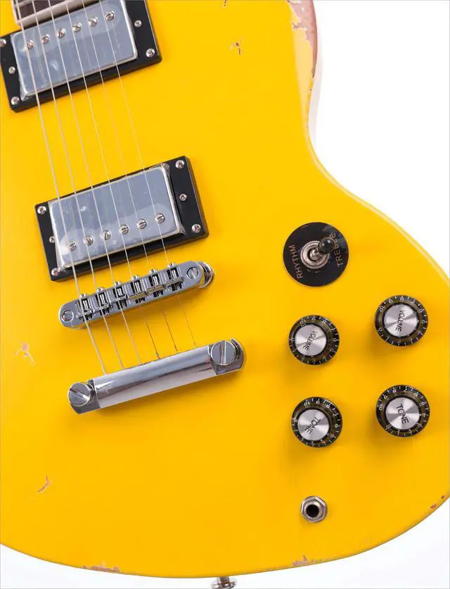 Alt view image 5 of 7 - Relic Electric Guitar,Solid Body Electric Guitar With Mahogany Body and Neck,Rosewood Fingerboard,Bone Nut,SG style 6-String Guitar,Professional/Electric Guitars for Adults