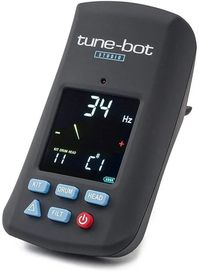 Alt view image 2 of 7 - Studio TBS-001 Digital Drum Tuner - Clip-On Tuner for Acoustic Drum Kits Bundle with Watson AAA NiMH Batteries and AA-C4H 4-Hour Rapid Charger