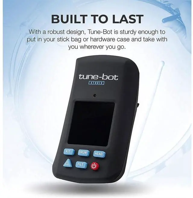Alt view image 7 of 7 - Studio TBS-001 Digital Drum Tuner - Clip-On Tuner for Acoustic Drum Kits Bundle with Watson AAA NiMH Batteries and AA-C4H 4-Hour Rapid Charger