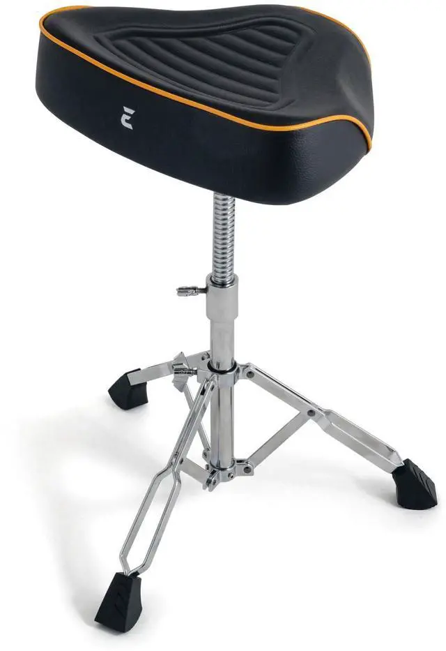 Main image of Premium Motorcycle Drum Throne, Rotatable Stool, Memory Foam Cushion with Anti-Skid Groove, Threaded Height Adjustment with Die-Cast Tripod. Edge Hardware Design NE1M
