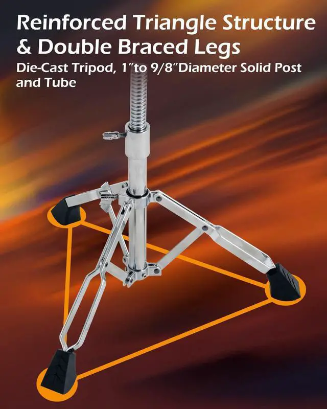 Alt view image 6 of 7 - Premium Motorcycle Drum Throne, Rotatable Stool, Memory Foam Cushion with Anti-Skid Groove, Threaded Height Adjustment with Die-Cast Tripod. Edge Hardware Design NE1M