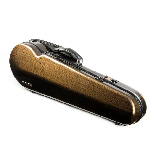 Alt view image 2 of 7 - 4/4 Full Size Violin case High-Strength Carbon Fiber Triangle Violin Music Bag With Combination Lock and Extra Bag Golden Violin Hard Case (VB-Trianglee-Golden spot)