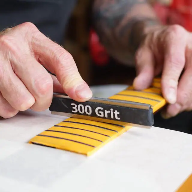 Alt view image 6 of 7 - Compact Original Z-File Fret Crowning File, 300 Grit | Offset Angles Work Fret Sides Not Tops, Ideal for Worn Low and Wide Frets, 300 Grit Diamond Guitar Fret File