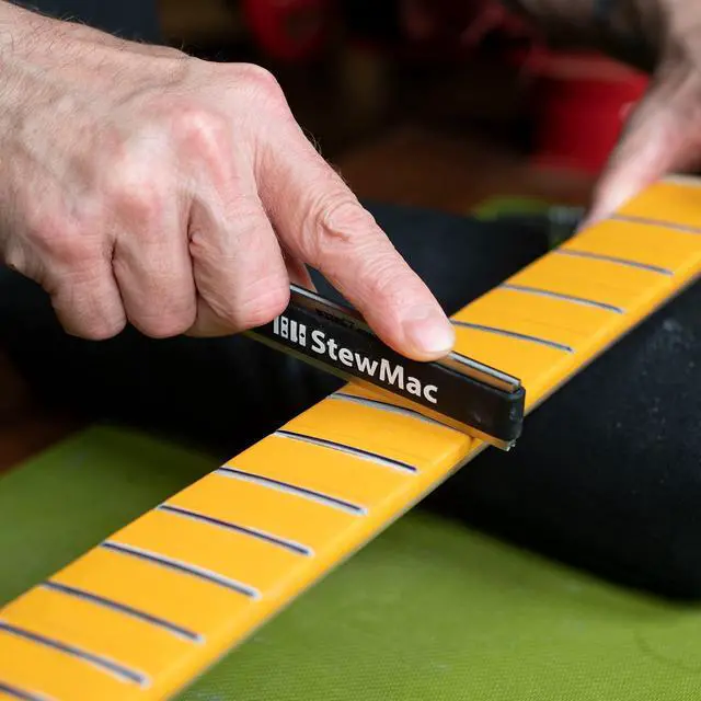 Alt view image 4 of 6 - Compact Original Z-File Fret Crowning File, 150 Grit | Offset Angles Work Fret Sides Not Tops, Ideal for Worn Low and Wide Frets, 150 Grit Diamond Guitar Fret File