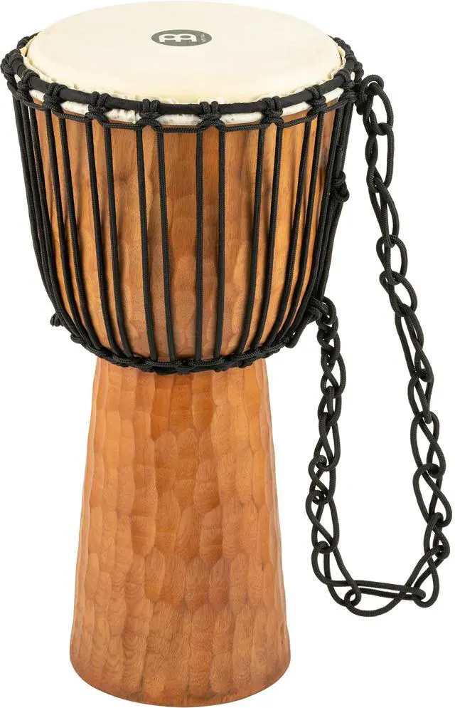 Main image of Djembe Drum 10" x 20" NOT MADE IN CHINA | Professional Hand Carved African Drum, Solid Mahogany Shell, Goat Skin Head, For All Skill Levels and Settings