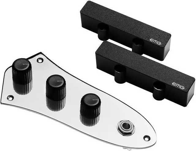 Main image of J Prewired Bass Guitar Pickup Set Plus Control Plate System