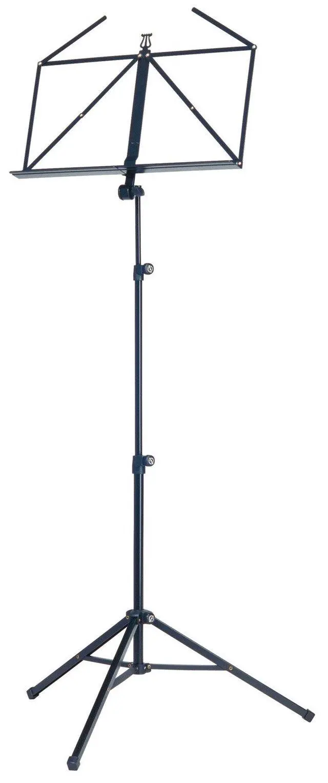 Main image of Konig & Meyer 10065.000.55 Heavy Duty Music Stand - Large Deep Desk - Sturdy Base - Adjustable Height - Compact - Professional Grade for Musicians - German Made - Black