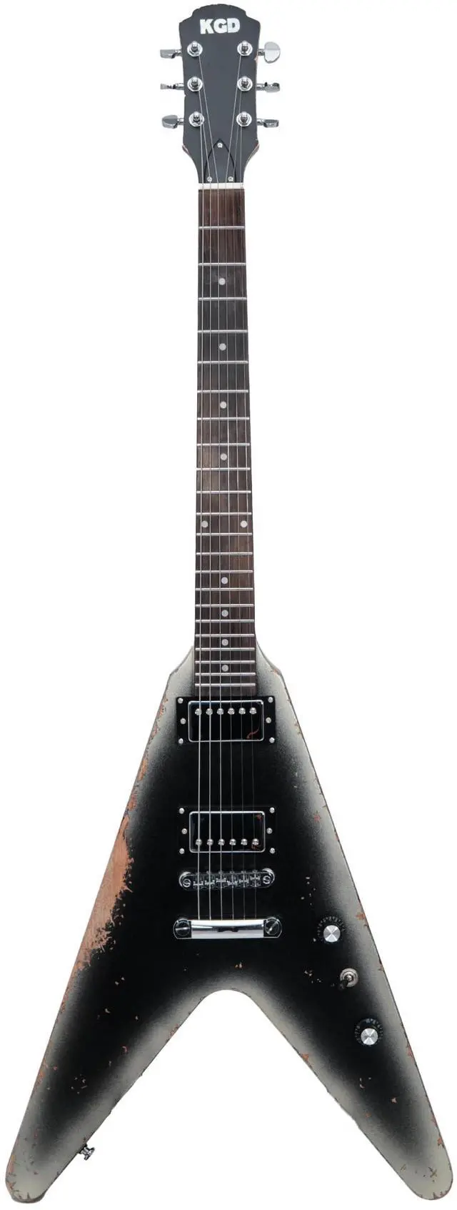 Main image of Relic V Electric Guitar,Mahogany Body and Neck,Rosewood Fingerboard,Bone Nut,6-String Relic Heavy Metal Guitar,Professional/Electric Guitars for Adults