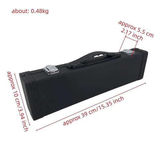 Alt view image 3 of 7 - 16 Key Closed Hole C Flute for Beginner Adults Silver Plated Nickel Flute with Carrying Case, Cleaning Kit, Tuning Rod, Gloves Lightweight, Durable & Easy to Play (Sliver)