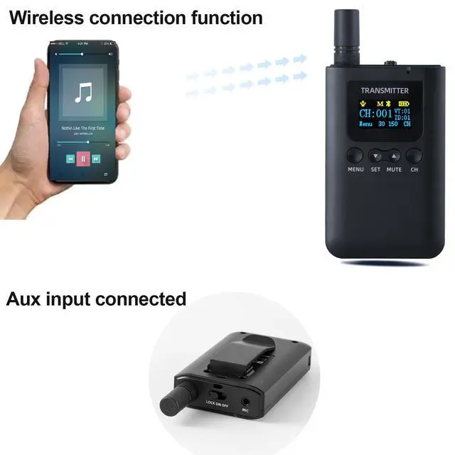 Alt view image 7 of 7 - Wireless Tour Guide System,200m/656ft,Upgraded Noise Reduction,40H Long Battery,10 USB Charging Ports,for Simultaneous Interpreting,Court(1 Transmitter 10 Receivers)