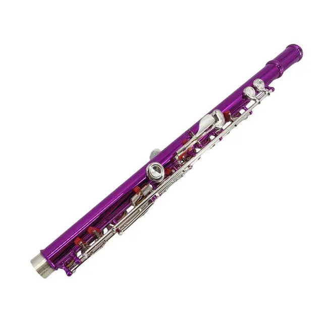 Alt view image 6 of 7 - 16 Key Closed Hole C Flute for Beginners, Students, Adults Silver Plated Nickel Flute with Carrying Case, Cleaning Kit, Tuning Rod, Gloves Lightweight, Durable & Easy to Play (Rose)
