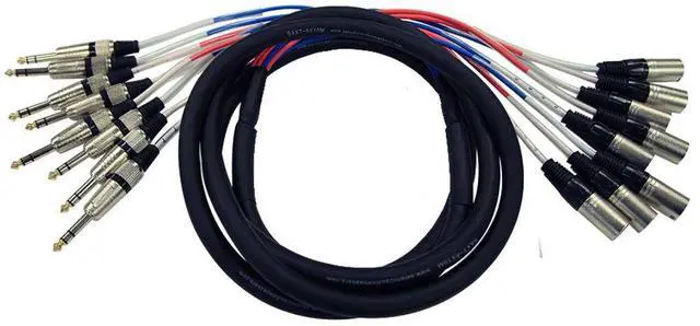 Main image of SAXT-8x10M - 8 Channel 10' XLR Male to 1/4" TRS Snake Cable