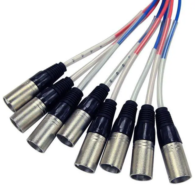 Alt view image 3 of 3 - SAXT-8x10M - 8 Channel 10' XLR Male to 1/4" TRS Snake Cable