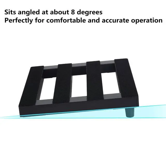 Alt view image 4 of 7 - 14"x 10.6" Guitar Pedal Board with Built-in Power Supply | 8 DC Outputs, Includes Carry Case & Mounting Tapes, Aluminum Alloy Material, Lightweight