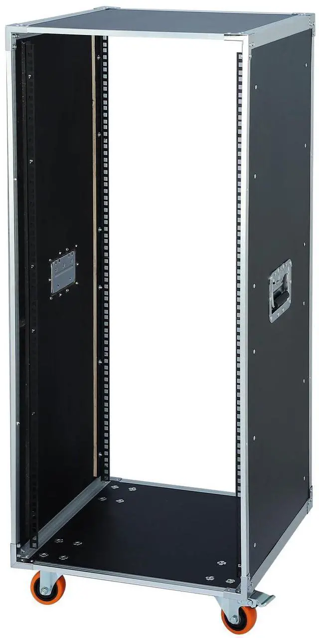 Main image of AV Gear Rack 24U Home Audio & Video Stage Stereo Equipment Storage Cabinet Stand On Wheels - 24U 19in Server IT Network Data Devices Storage Rack Cabinet - SC01-24U