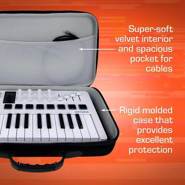 Alt view image 3 of 6 - Arturia MiniLab/MicroFreak Case - Compact PULSE Hard Case | Durable Molded EVA Hard Case, Excellent Protection, Compact Design & Precise Custom Fit, Comfortable Handle, Smooth Zipper