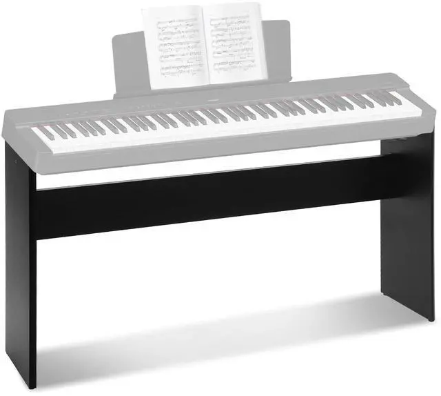 Main image of L85 Piano Keyboard Stand,Wooden Furniture Keyboard Piano Stand for Adult Compatible for Yamaha P71/P45/P-125/P-128/P35 Digital Piano 88 Keys,Black