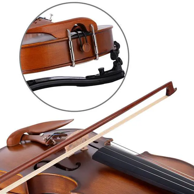 Alt view image 5 of 7 - Violin Set for Beginners,Acoustic Violins Starter Kit Package for Student,Beginners Fiddle with Hard Case, Rosin, Shoulder Rest, Bow, and Extra Strings (MATTE, Full)
