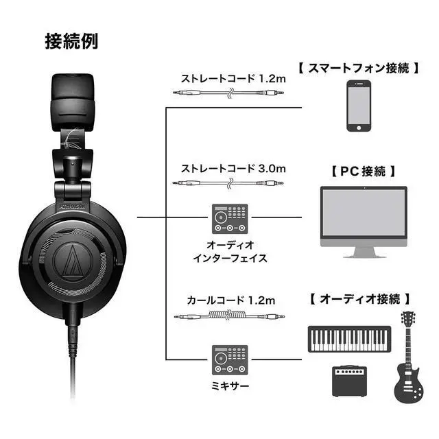 Alt view image 4 of 7 - ATHM50XENSO LE Headphones, Black