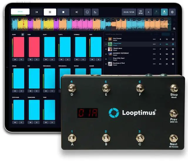 Alt view image 4 of 5 - Looptimus USB MIDI Foot Controller
