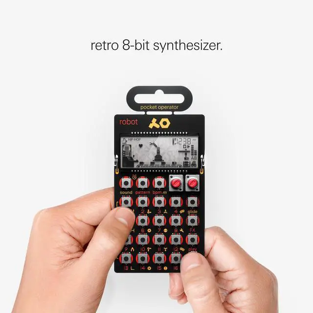 Alt view image 2 of 7 - pocket operator PO-28 robot, live synthesizer and sequencer, with parameter locks, glide control and punch-in effects
