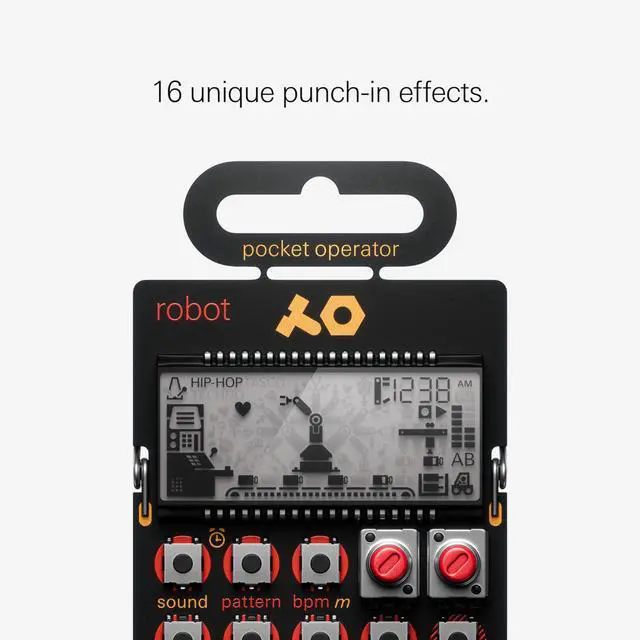 Alt view image 4 of 7 - pocket operator PO-28 robot, live synthesizer and sequencer, with parameter locks, glide control and punch-in effects