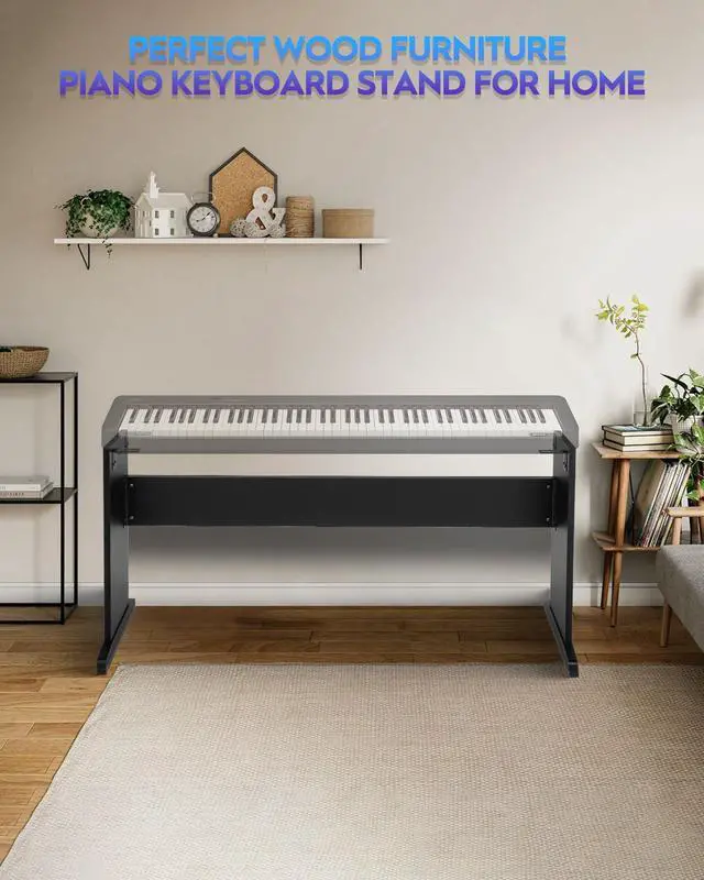 Alt view image 6 of 7 - Piano Keyboard Stand, Wooden Furniture Stand, Compatible for CASIO CDP-S100/ CDP-S110/CDP-S160/EP-S120/EP-S130/EP-S320 Digital Piano 88 Keys, SKT-CS01 (Classic Black)
