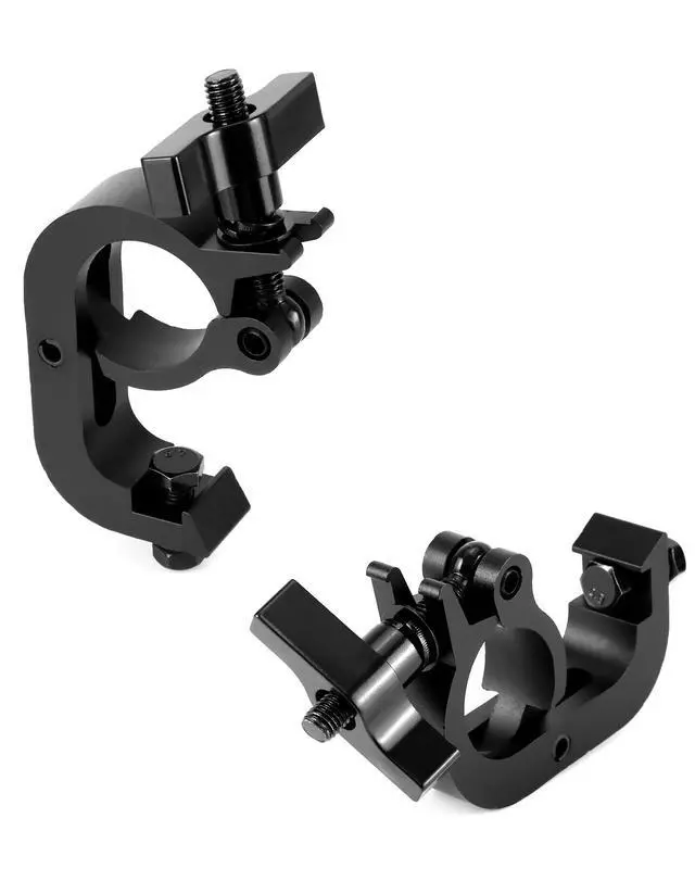 Alt view image 4 of 7 - Heavy Duty Truss Clamp Stage Light Trigger Clamp, 10 Pack 330 lb. Aluminum Fixture, DJ Light Clips Fits 1.77-2.0 in. Trusses, for Par Light Moving Head Beam Stage Light, Black
