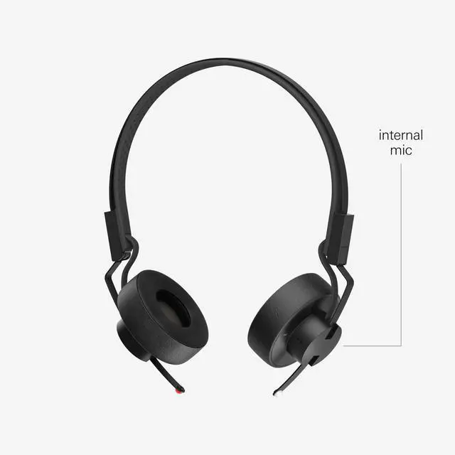 Alt view image 5 of 6 - M-1 Personal Monitor Foldable Wired Headphones with Detachable and Built-in Microphone
