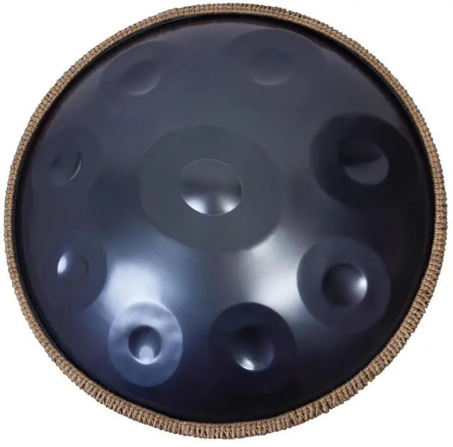 Main image of Handpan Drum - 22-Inch 9-Note D Kurd 440Hz - Hand Tuning Handpan - Includes Soft Bag, Mallets, Stand, Note Stickers, Cleaning Cloth - Artist Performance Video