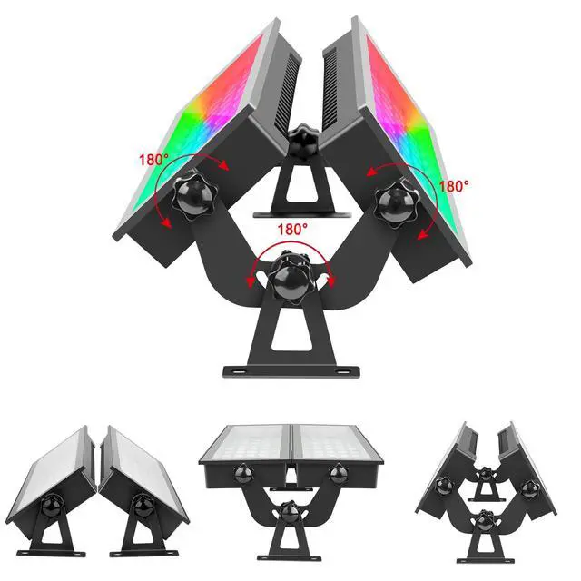 Alt view image 6 of 7 - 2 Pack 120W Stage Light Bar, RGBCW Smart LED Uplighting, Outdoor Wall Washer, IP66 Waterproof RGB Bar With APP Control, Wash Lights With Timing, DJ Light for Festival, Wedding, Party