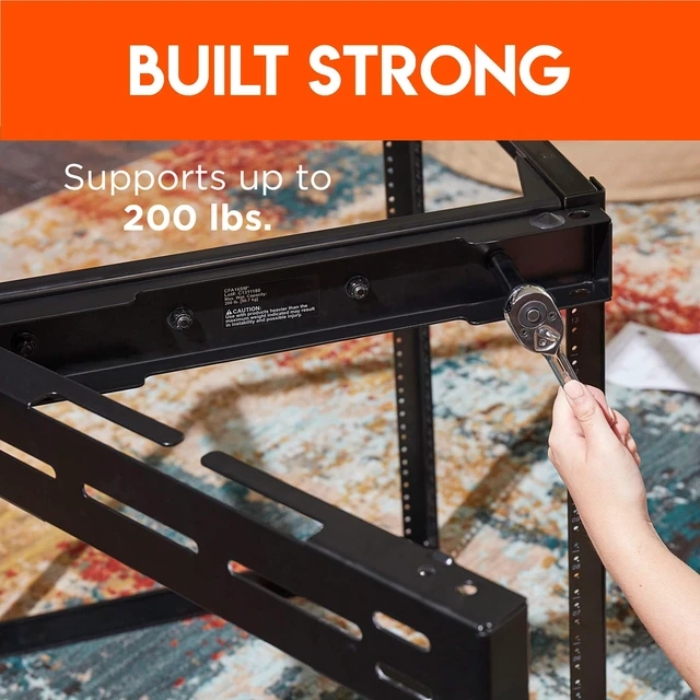 Alt view image 4 of 6 - Rack Compatible Swing-Out Wall Mount - Compatible with 10U, 15U, & 20U Open Frame Racks