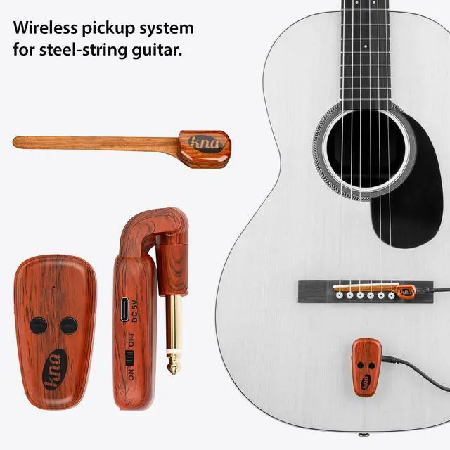 Alt view image 6 of 6 - SG-Wi Wireless Acoustic Guitar Pickup for Steel Strings, 100ft | Volume control, ultra-low latency audio, easy install, ideal for live performance, rehearsals and practice
