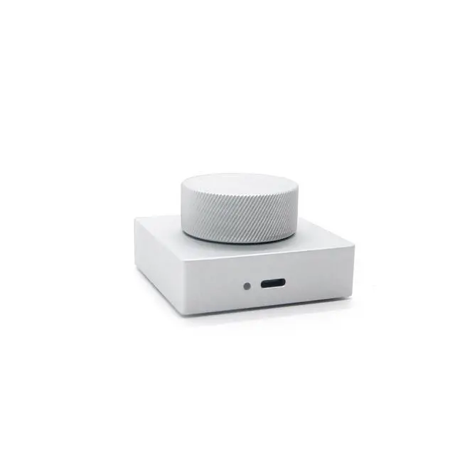 Alt view image 2 of 6 - Bluetooth Volume Control Knob, Wireless Desktop Multimedia Audio Controller, USB-C Recharge Media Dial for PC Mac Laptop Phone Tablet, Volume Adjust Play Pause Skip Track E-Book Page Turner