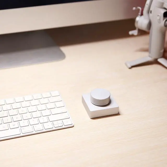 Alt view image 3 of 6 - Bluetooth Volume Control Knob, Wireless Desktop Multimedia Audio Controller, USB-C Recharge Media Dial for PC Mac Laptop Phone Tablet, Volume Adjust Play Pause Skip Track E-Book Page Turner