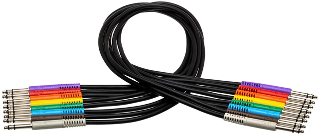 Main image of TTS-830 Balanced Patch Cables, TT TRS to Same, 1 Foot