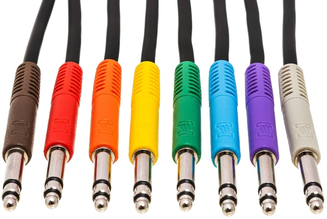 Alt view image 3 of 5 - TTS-830 Balanced Patch Cables, TT TRS to Same, 1 Foot