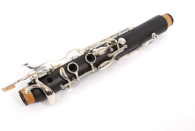 Alt view image 4 of 6 - Professional Ebonite Clarinete G Key Clarinet for Beginner Students with 2 Barrels Hard Case Cleaning Kit Mouthpice Cork Grease Gloves