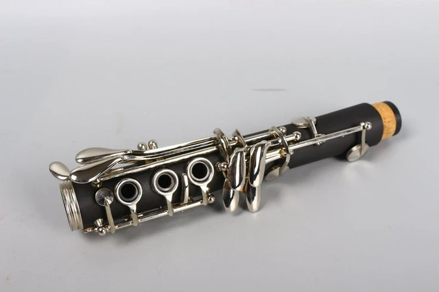 Alt view image 5 of 6 - Professional Ebonite Clarinete C Key Clarinet for Beginner Students with 2 Barrels Hard Case Cleaning Kit Mouthpice Cork Grease Gloves
