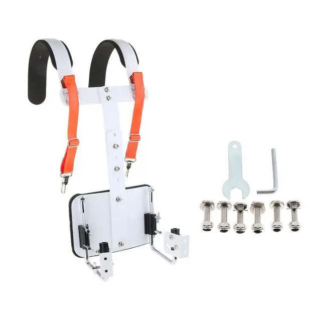 Alt view image 4 of 6 - Adjustable Marching Snare Drum Bass Drum Carrier Aluminum Alloy Percussion Accessory, Thickened Sponge Shoulder Pad, Height & Width Adjustable for Marching Band Drummers