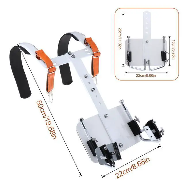 Alt view image 5 of 6 - Adjustable Marching Snare Drum Bass Drum Carrier Aluminum Alloy Percussion Accessory, Thickened Sponge Shoulder Pad, Height & Width Adjustable for Marching Band Drummers