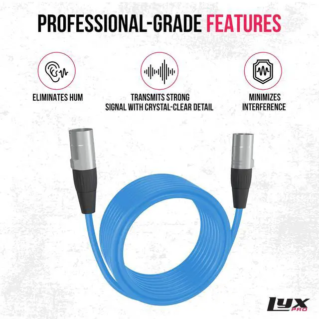 Alt view image 3 of 6 - 25 Feet Shielded CAT6 Ethercon Cable - Professional Audio & Lighting RJ45 Cable, Studio-Grade Sound Transmission, Extreme Durability - Blue (Pack of 2)