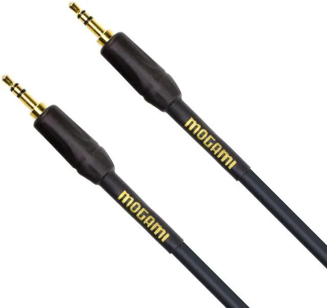 Main image of GOLD 3.5-3.5-03 Stereo Audio Patch Cable, 3.5mm TRS Male Plugs, Gold Contacts, Straight Connectors, 3 Foot