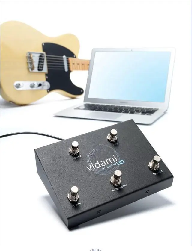 Alt view image 6 of 6 - YouTube Hands Free Video Controller for PC or Mac - Foot pedal controller for Video Looping - Helps Musicians Slow Down & Loop Online Videos for Faster Learning - Made in the USA
