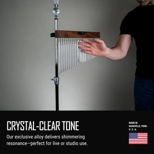 Alt view image 4 of 6 - Medium Single Row Bar Chimes Percussion Instrument MADE IN U.S.A